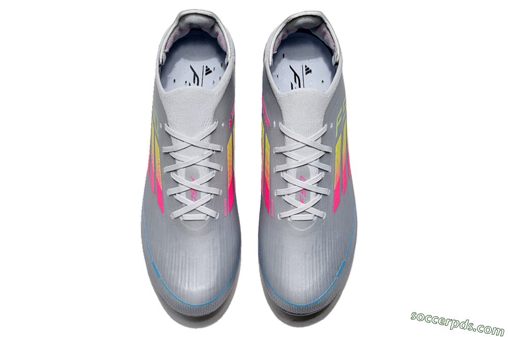 Adidas F50 Adizero FG Low-Tops Football Boots - Silver/Yellow/Pink 4