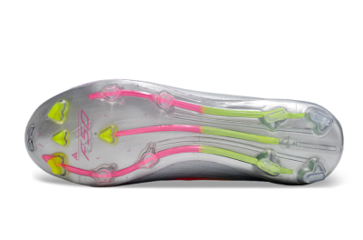 Adidas F50 Adizero FG Low-Tops Football Boots - Silver/Yellow/Pink