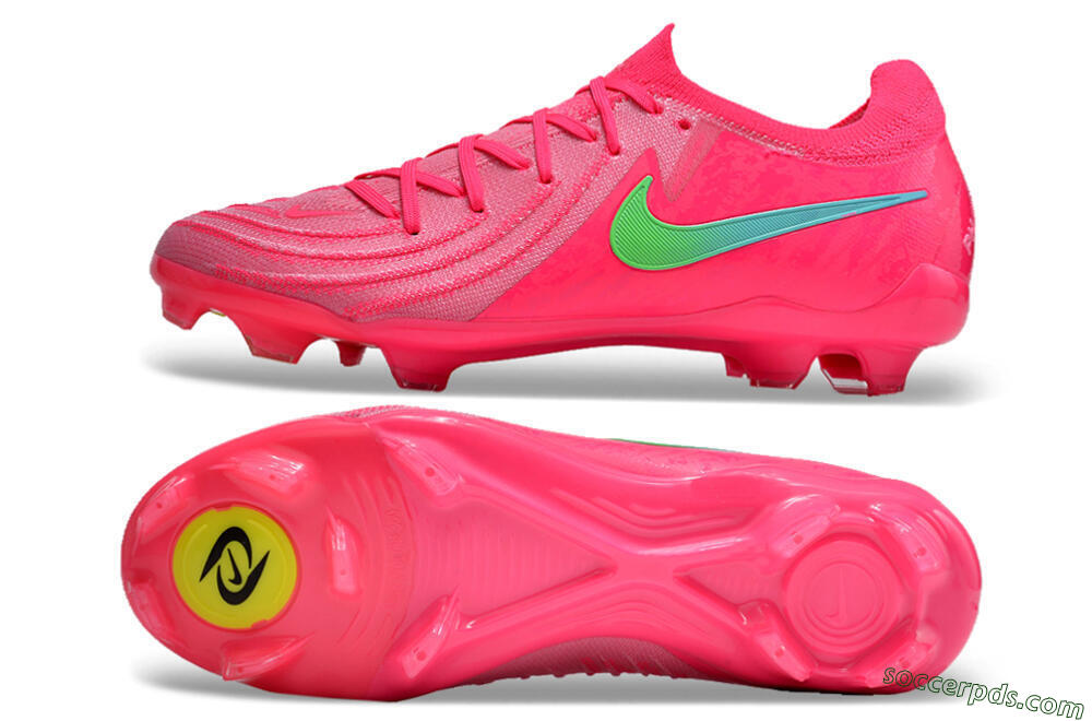 Nike Phantom Luna Elite FG Low-Tops Football Boots - Pink/Yellow/Jade 0