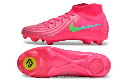 Nike Phantom Luna Elite NU FG High-Tops Football Boots - Pink/Yellow/Jade