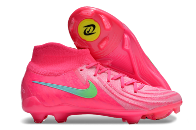 Nike Phantom Luna Elite NU FG High-Tops Football Boots - Pink/Yellow/Jade