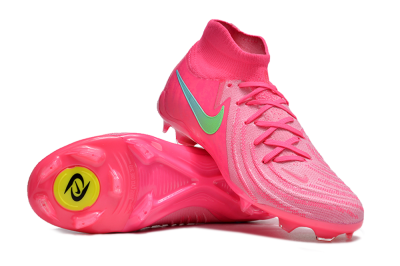 Nike Phantom Luna Elite NU FG High-Tops Football Boots - Pink/Yellow/Jade