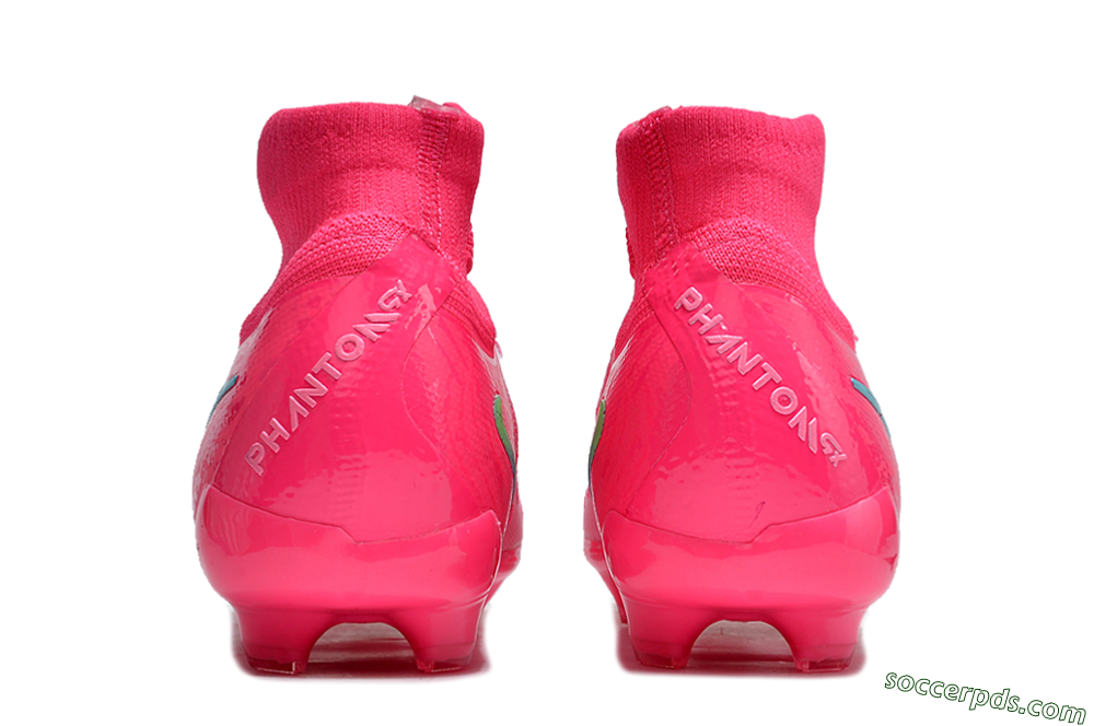 Nike Phantom Luna Elite NU FG High-Tops Football Boots - Pink/Yellow/Jade 5