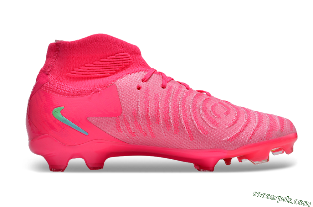 Nike Phantom Luna Elite NU FG High-Tops Football Boots - Pink/Yellow/Jade 7