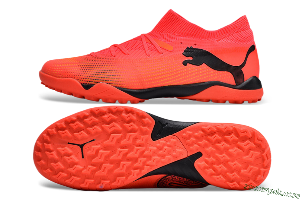 Puma Future 7 Ultimate TF Low-Tops Football Shoes - Red/Black 0