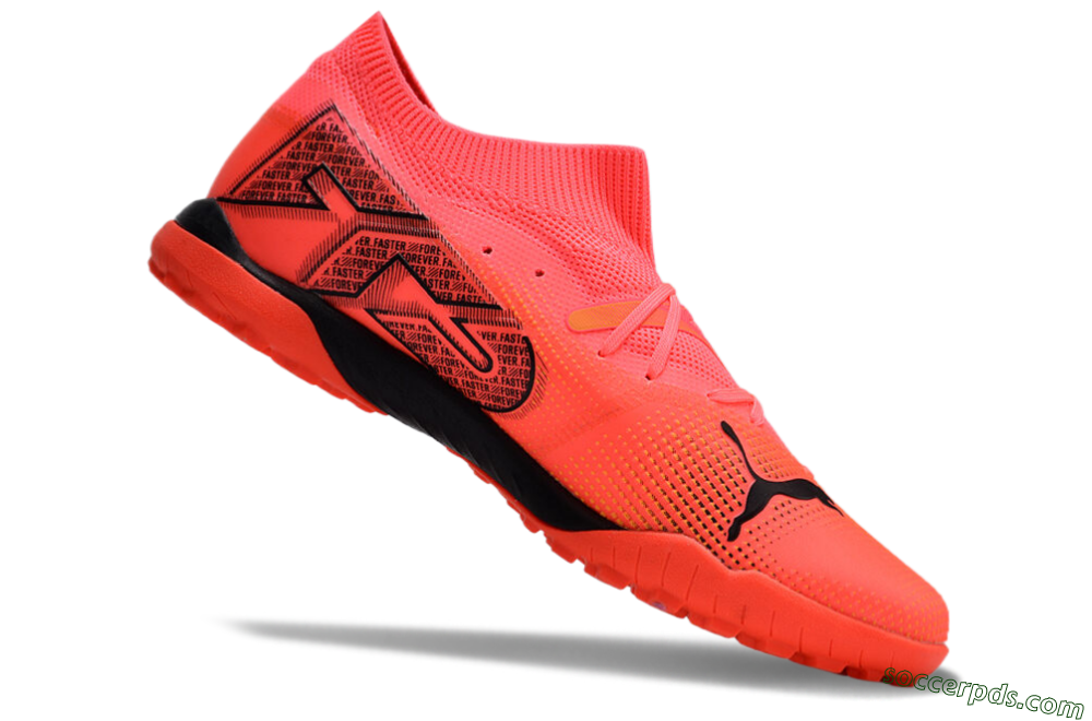Puma Future 7 Ultimate TF Low-Tops Football Shoes - Red/Black 4