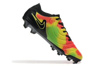 Nike Tiempo Legend 10 Elite FG Low-Tops Football Boots - Black/Rainbow