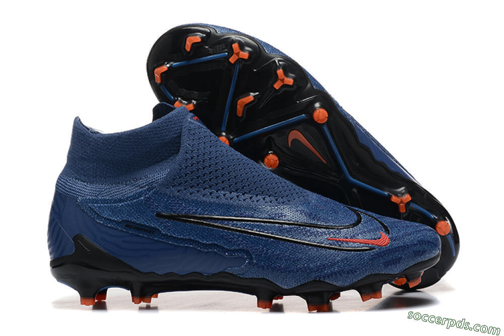 Nike Phantom GX DF Elite FG High-Tops Football Boots - Blue/Red/Black 1