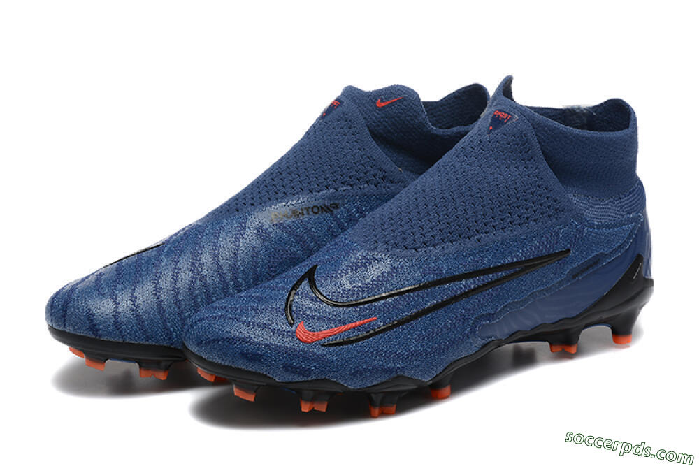 Nike Phantom GX DF Elite FG High-Tops Football Boots - Blue/Red/Black 5