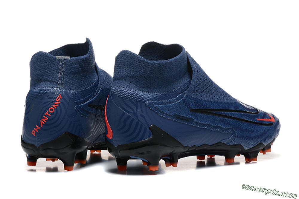 Nike Phantom GX DF Elite FG High-Tops Football Boots - Blue/Red/Black 9