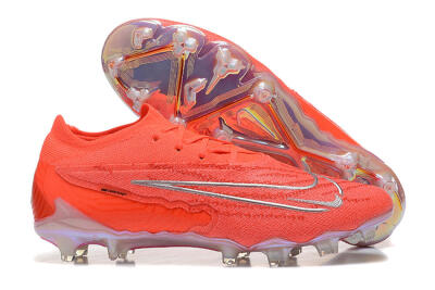 Nike Phantom GX Elite FG Low-Tops Football Boots - Red/Silver