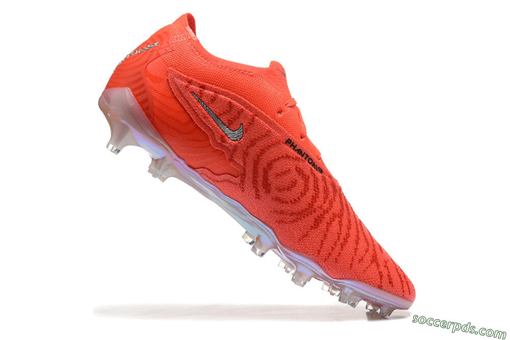 Nike Phantom GX Elite FG Low-Tops Football Boots - Red/Silver 7