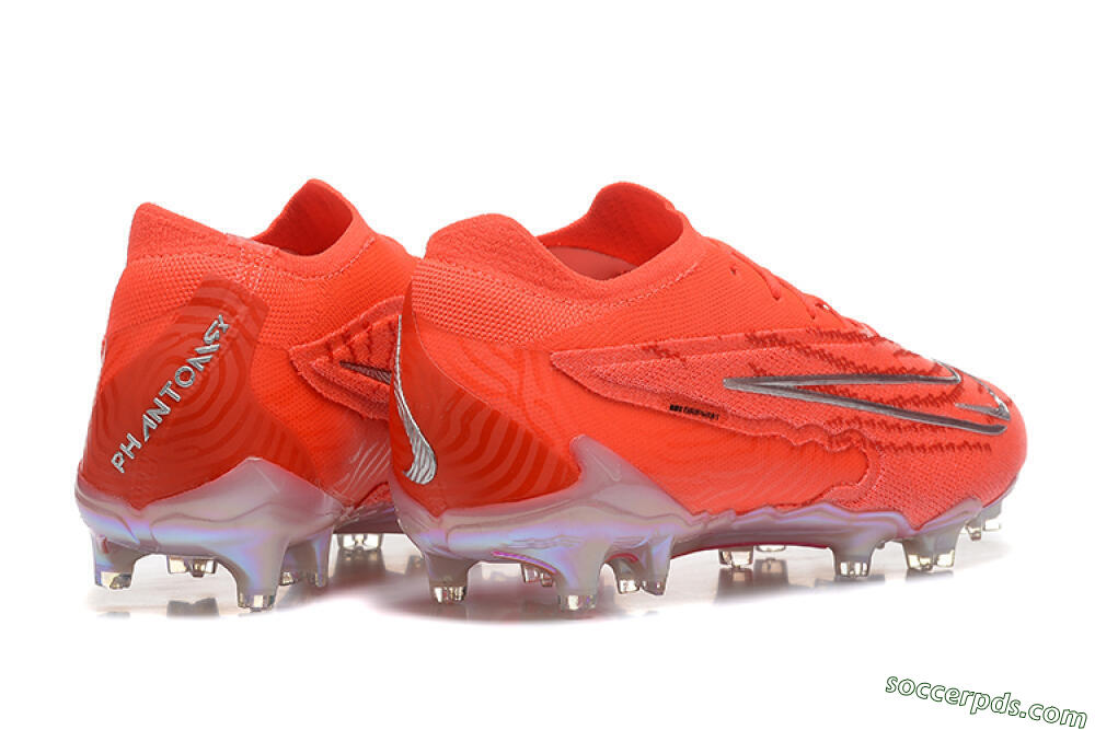 Nike Phantom GX Elite FG Low-Tops Football Boots - Red/Silver 9