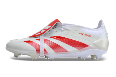Adidas Predator Elite Foldover Tongue FG Low-Tops Football Boots - Beige/Red/White