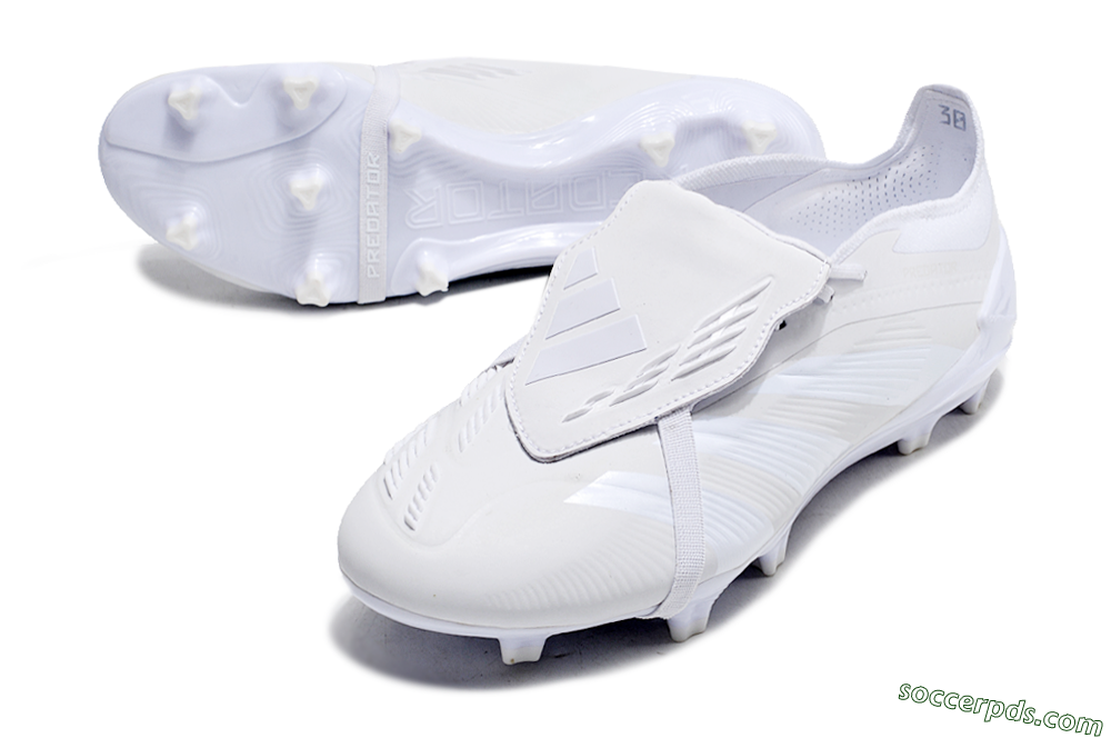 Adidas Predator Elite Foldover Tongue FG Low-Tops Football Boots - White/Beige 3