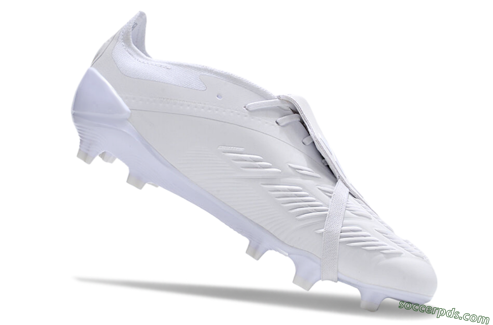 Adidas Predator Elite Foldover Tongue FG Low-Tops Football Boots - White/Beige 4