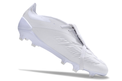 Adidas Predator Elite Foldover Tongue FG Low-Tops Football Boots - White/Beige