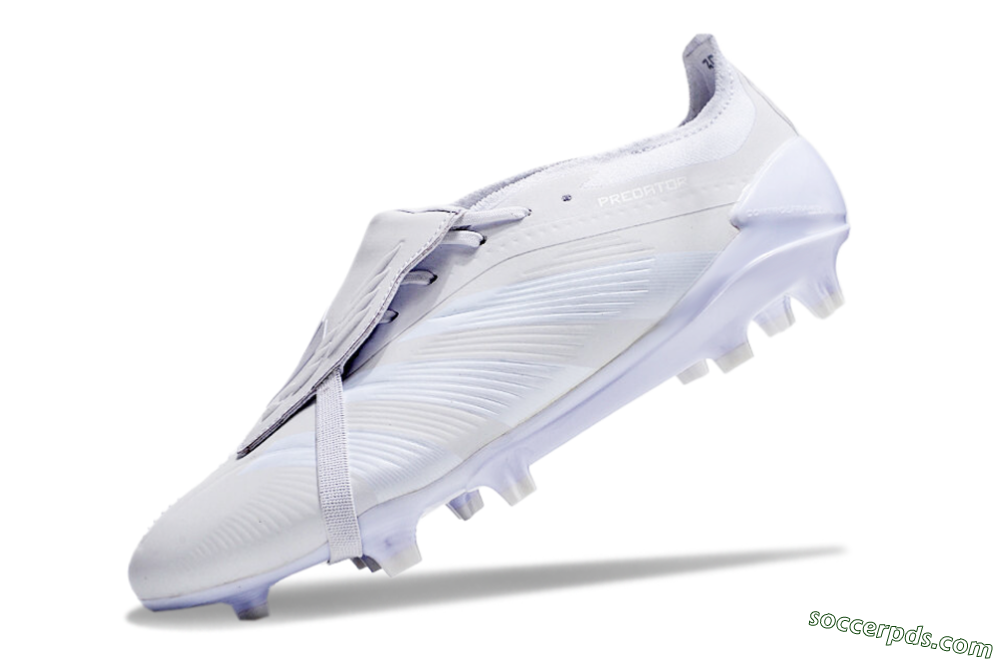 Adidas Predator Elite Foldover Tongue FG Low-Tops Football Boots - White/Beige 5