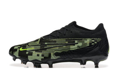 Nike Phantom GX Elite FG Low-Tops Football Boots - Black/Camo/Yellow