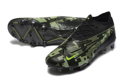 Nike Phantom GX Elite FG Low-Tops Football Boots - Black/Camo/Yellow