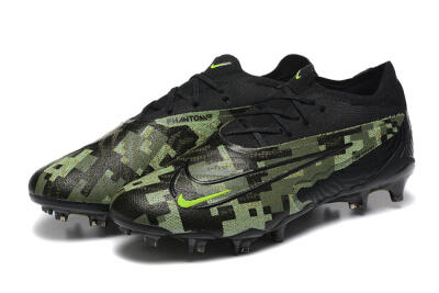 Nike Phantom GX Elite FG Low-Tops Football Boots - Black/Camo/Yellow