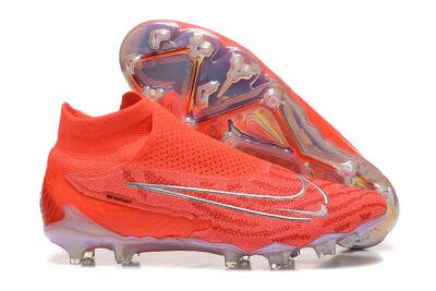 Nike Phantom GX DF Elite FG High-Tops Football Boots - Red/Silver