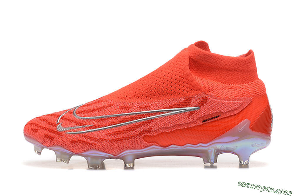Nike Phantom GX DF Elite FG High-Tops Football Boots - Red/Silver 2