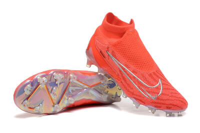 Nike Phantom GX DF Elite FG High-Tops Football Boots - Red/Silver