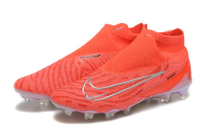 Nike Phantom GX DF Elite FG High-Tops Football Boots - Red/Silver