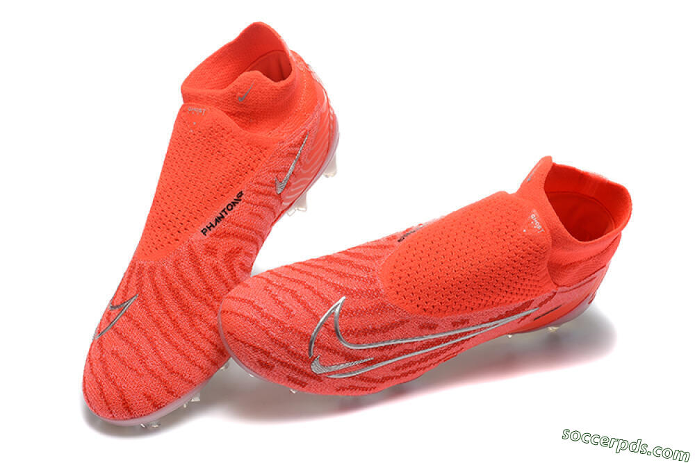 Nike Phantom GX DF Elite FG High-Tops Football Boots - Red/Silver 6