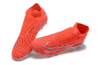 Nike Phantom GX DF Elite FG High-Tops Football Boots - Red/Silver