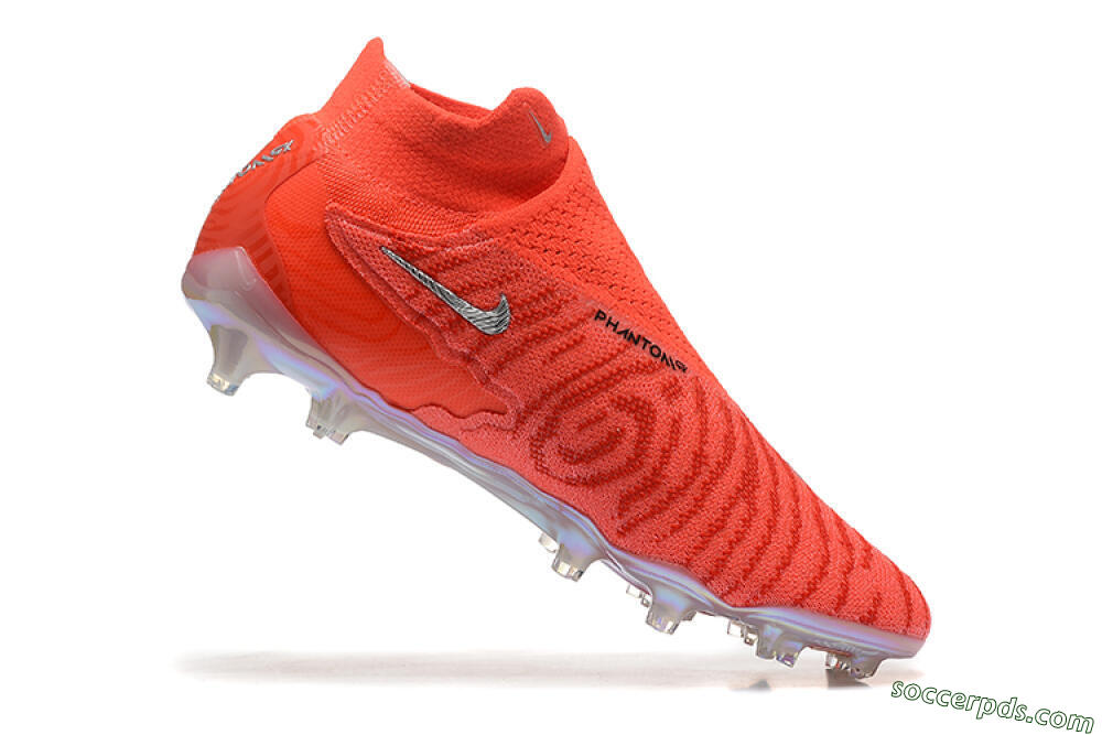 Nike Phantom GX DF Elite FG High-Tops Football Boots - Red/Silver 7