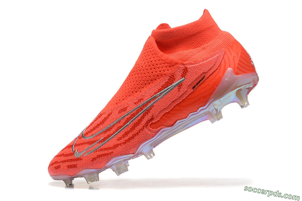 Nike Phantom GX DF Elite FG High-Tops Football Boots - Red/Silver 8