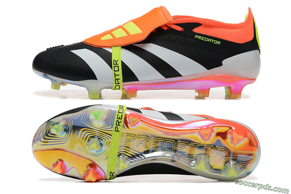 Adidas Predator Elite Foldover Tongue FG Low-Tops Football Boots - White/Black/Red 0