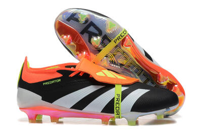 Adidas Predator Elite Foldover Tongue FG Low-Tops Football Boots - White/Black/Red