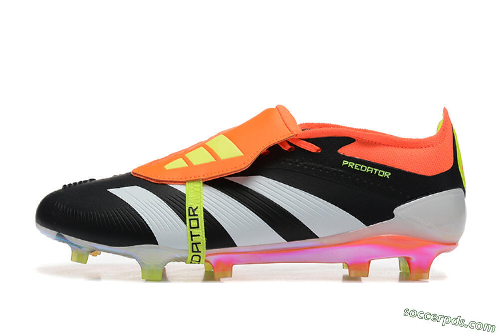 Adidas Predator Elite Foldover Tongue FG Low-Tops Football Boots - White/Black/Red 2