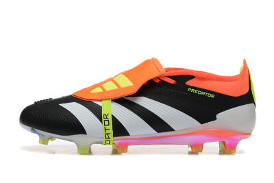Adidas Predator Elite Foldover Tongue FG Low-Tops Football Boots - White/Black/Red