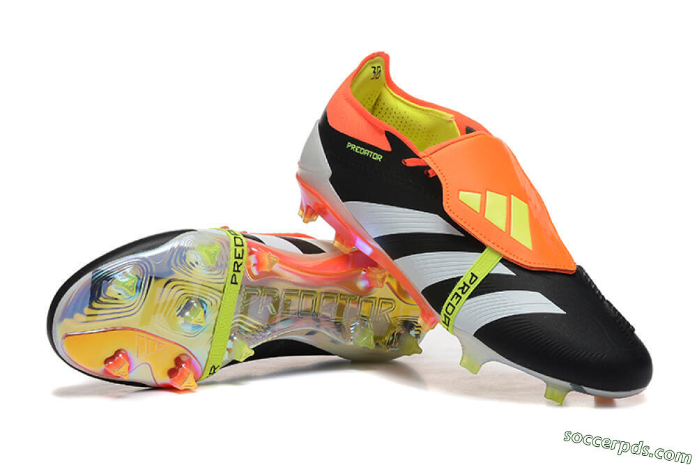 Adidas Predator Elite Foldover Tongue FG Low-Tops Football Boots - White/Black/Red 4