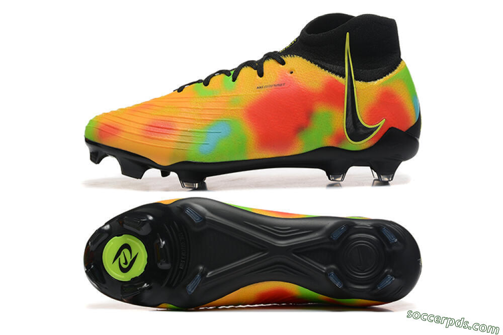Nike Phantom Luna Elite NU FG High-Tops Football Boots - Black/Rainbow 0