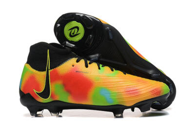 Nike Phantom Luna Elite NU FG High-Tops Football Boots - Black/Rainbow