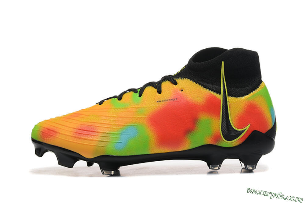 Nike Phantom Luna Elite NU FG High-Tops Football Boots - Black/Rainbow 2