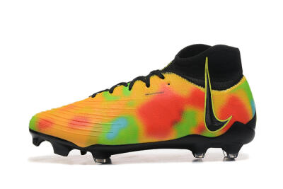 Nike Phantom Luna Elite NU FG High-Tops Football Boots - Black/Rainbow