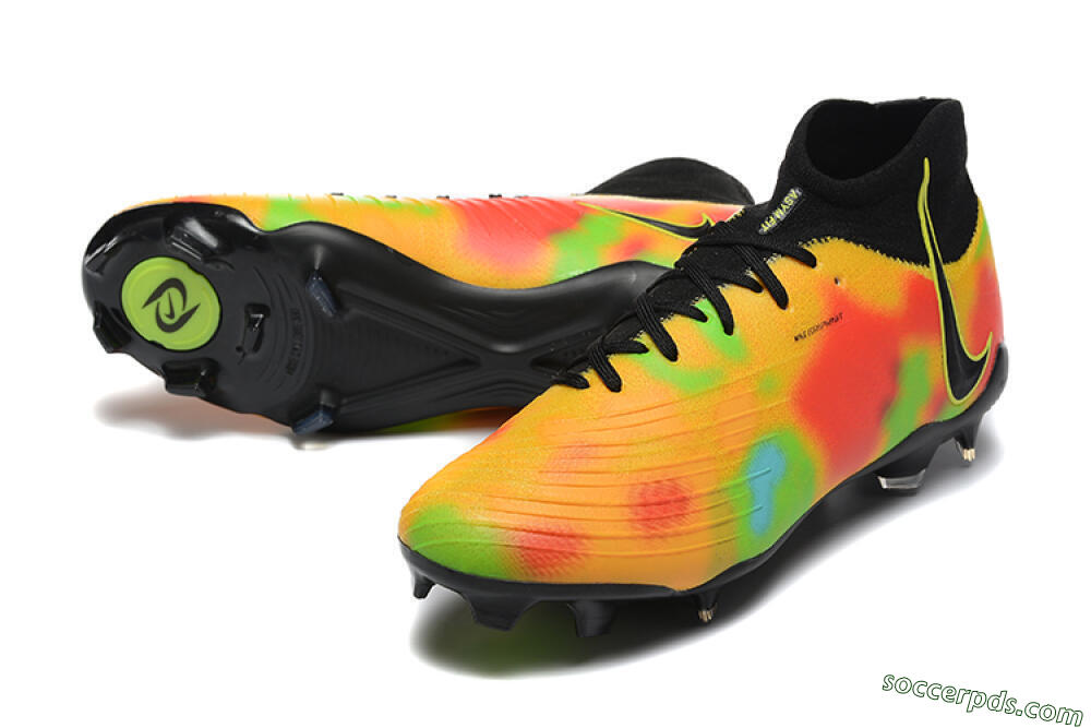 Nike Phantom Luna Elite NU FG High-Tops Football Boots - Black/Rainbow 3