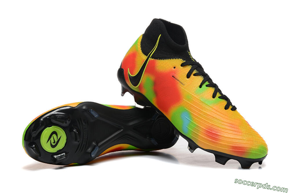 Nike Phantom Luna Elite NU FG High-Tops Football Boots - Black/Rainbow 4