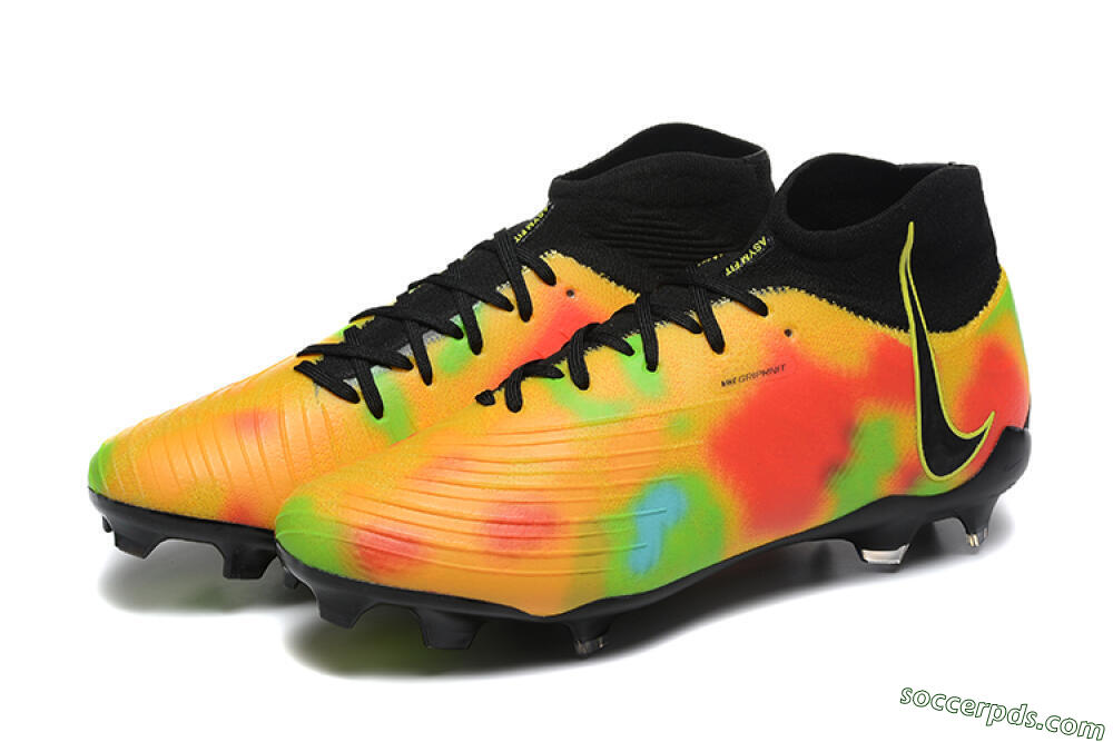 Nike Phantom Luna Elite NU FG High-Tops Football Boots - Black/Rainbow 5