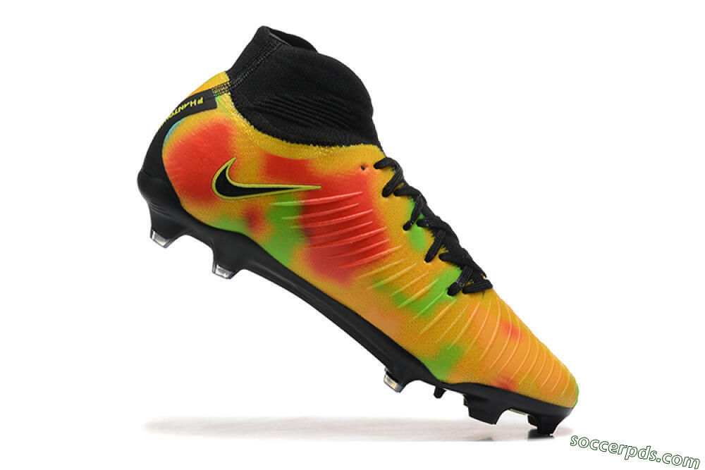 Nike Phantom Luna Elite NU FG High-Tops Football Boots - Black/Rainbow 7