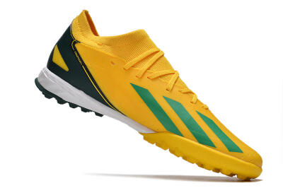 Adidas X Crazyfast.3 TF Low-Tops Football Shoes - Yellow/Blue/White