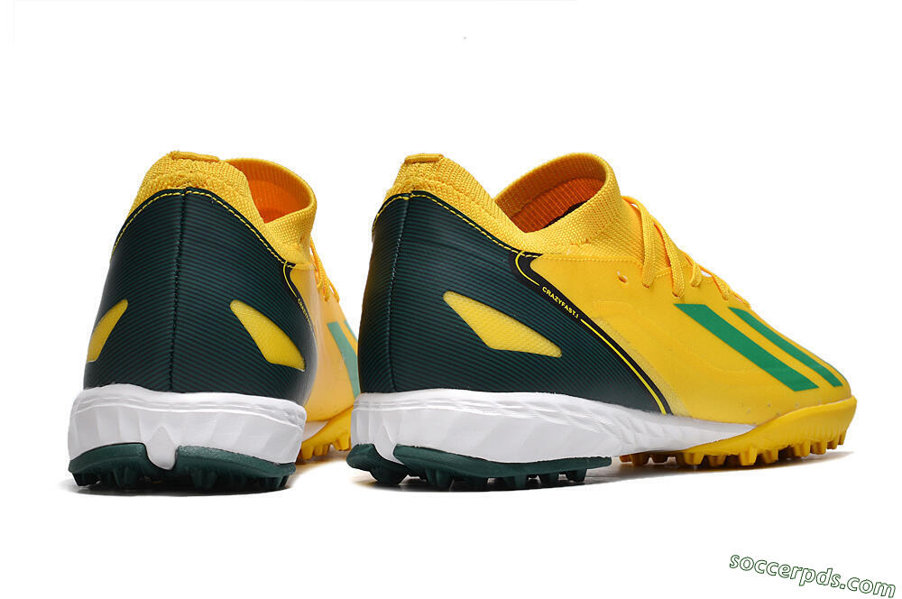 Adidas X Crazyfast.3 TF Low-Tops Football Shoes - Yellow/Blue/White 6