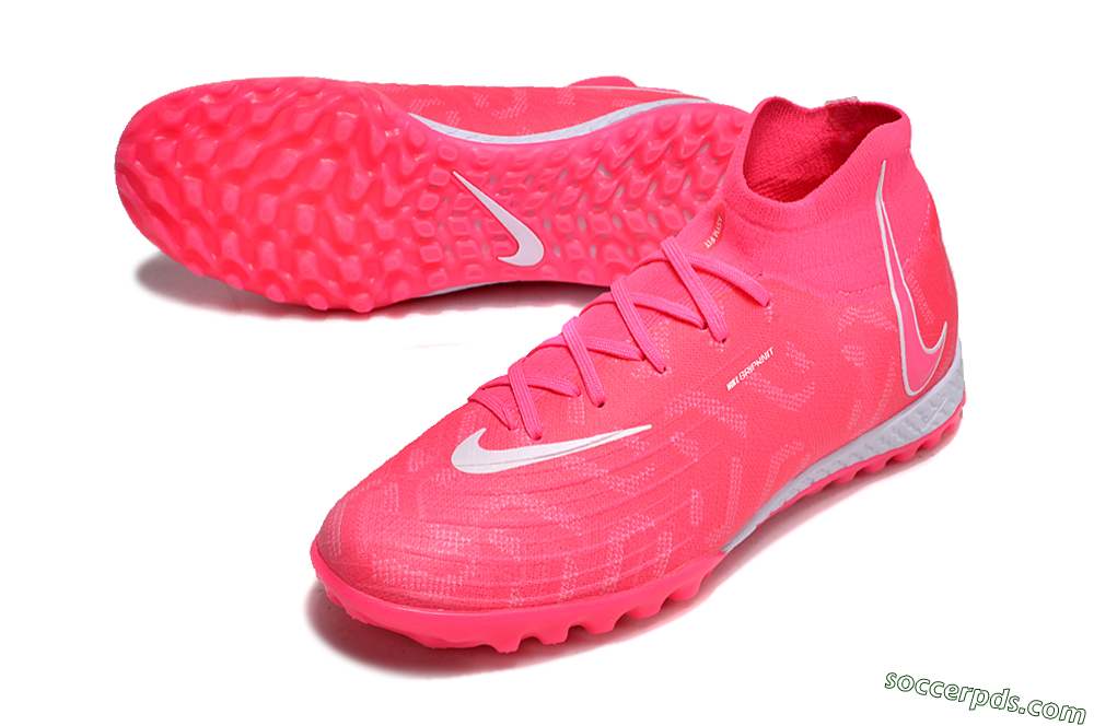 Nike Phantom Luna Elite NU TF High-Tops Football Shoes - Pink/White 3