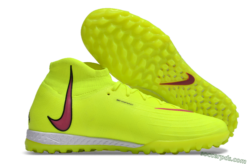 Nike Phantom Luna Elite NU TF High-Tops Football Shoes - Yellow/Red/White 1